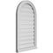Ekena Millwork Round Top Surface Mount PVC Gable Vent: Functional, w/ 2"W x 2"P Brickmould Sill Frame, 20"W x 34"H GVPRT20X3403SF - alternate 2